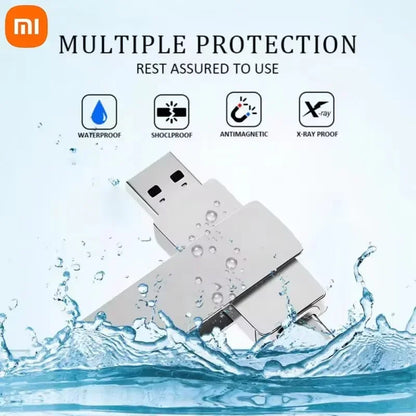 Xiaomi USB 3.2 16TB Flash Drive — High-Speed Metal Pendrive, Waterproof Portable Memory Stick