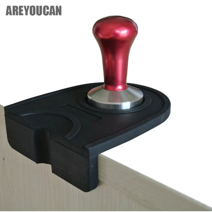High Quality Silicone Espresso Tamper Mat – Slip-Resistant Rubber Corner Pad (No Tamper Included)
