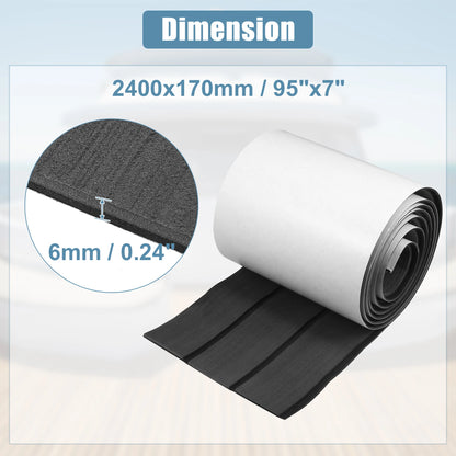 Uxcell EVA Foam Boat Flooring – Teak Foam Decking Marine Yacht Deck Mats (Multiple Sizes)
