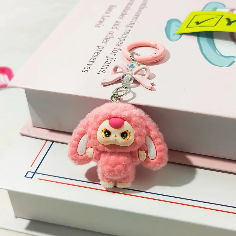 Kawaii Plush Keychain – Cute Aesthetic Bag Charm for Women, Wedding & Party Gifts