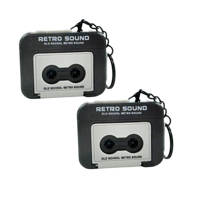 Retro Recorder Keychain - 15-Second Voice Recorder Cassette Tape Pendant for Bags, Couples & Friends