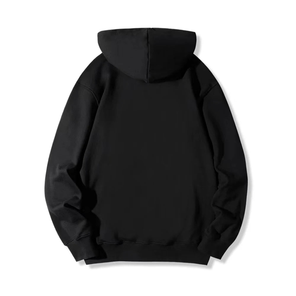 Men's Retro Zip-Up Hoodie – Loose Fit Gothic Harajuku Streetwear Jacket with Long Sleeves – Y2K High Street Style