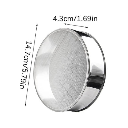 Fine Mesh Kitchen Sieve - Flour, Tea, Pasta & Rice Strainer for Baking and Cooking