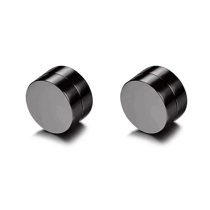 Magnetic Cubic Zirconia Clip-On Earrings Set – Non-Pierced Fake Stud, Cross Dangle & Hoop Styles for Men & Women