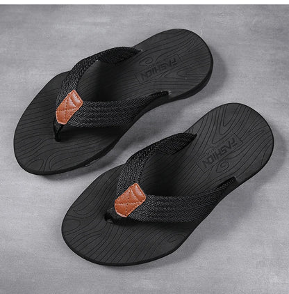 High Quality Men's Flip Flops – Fashion Summer Beach Slippers, Breathable & Thick Sole Casual Outdoor Sandals