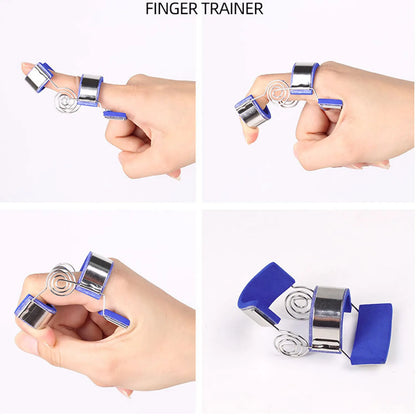 Spring Finger Splint — Adjustable Extension Training Aid for Finger Sprain Rehabilitation