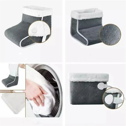 Electric Heated Foot Warmer with 5-Mode Control - Washable Thermal Massaging Foot Care Pad