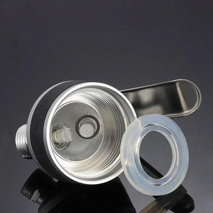 JUSTINLAU Stainless Steel Whipped Cream Dispenser - Cake Piping Siphon Bottle for Desserts & Cream