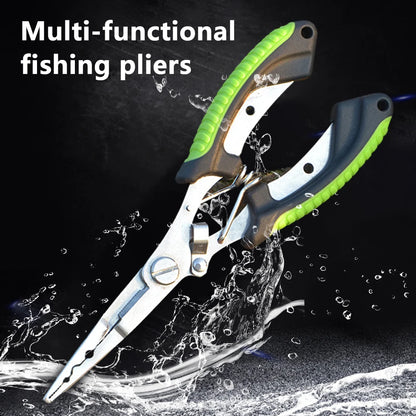High-Strength Fish Pliers: Ergonomic, Anti-Slip, Multifunctional Tool for Cutting Fishing Line, Tying Hooks - Angling Equipment Essential