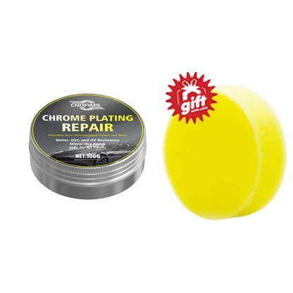 Chrome Oxidation Remover - All-Vehicle Metal Polish & Shine Restorer with Cleaning Sponge