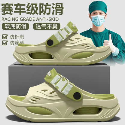 Men's Arch Support Slippers - EVA Anti-Slip Thick Sole Summer Sandals for Driving