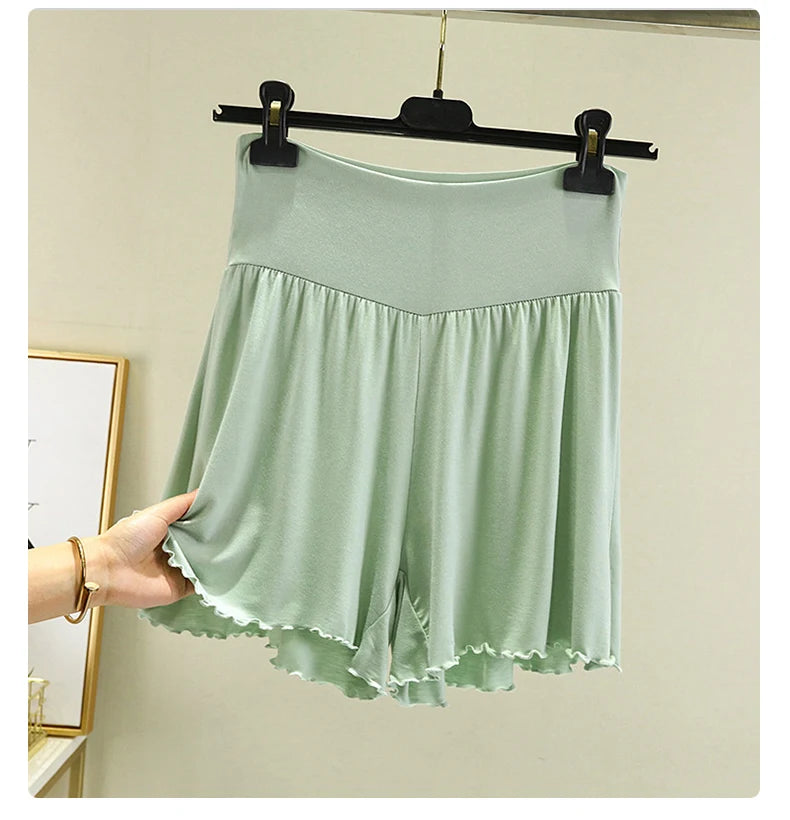 Women's Modal Sleep Shorts - Loose Wide-Leg Casual Summer Homewear