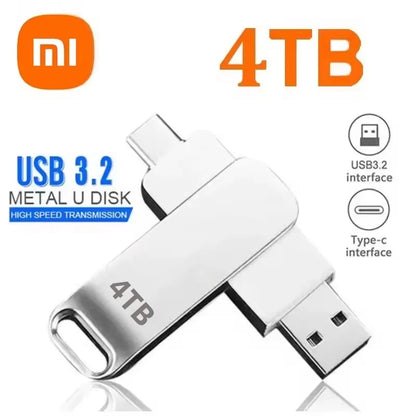 Xiaomi Mijia USB 3.2 High-Speed Waterproof Flash Drive — Up to 16TB Portable Pen Drive (2025)