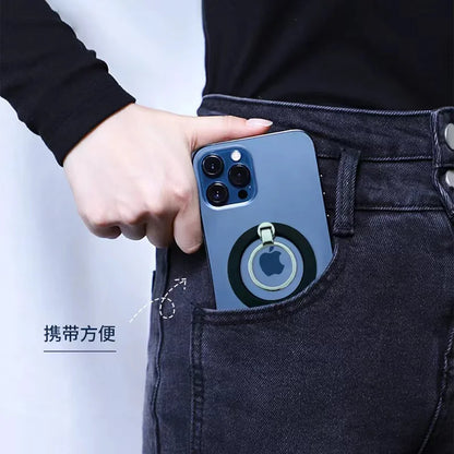 MagSafe Magnetic Finger Ring Holder for iPhone 12/13 Pro Max Mini - Magnet Phone Stand Grip Mount - Smartphone Accessories