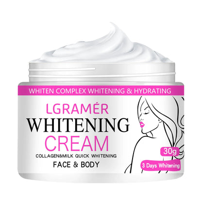Face & Body Brightening Cream – Neck, Knees, Underarm & Inner Thigh Skin Tone Lightening Moisturizing Nourishing Skincare Lotion