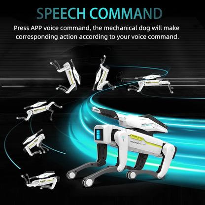 Teeggi Electric RC Intelligent Robot Dog – Multifunctional Bionic Smart Mechanical Dog with Turret, Educational Toy Gift