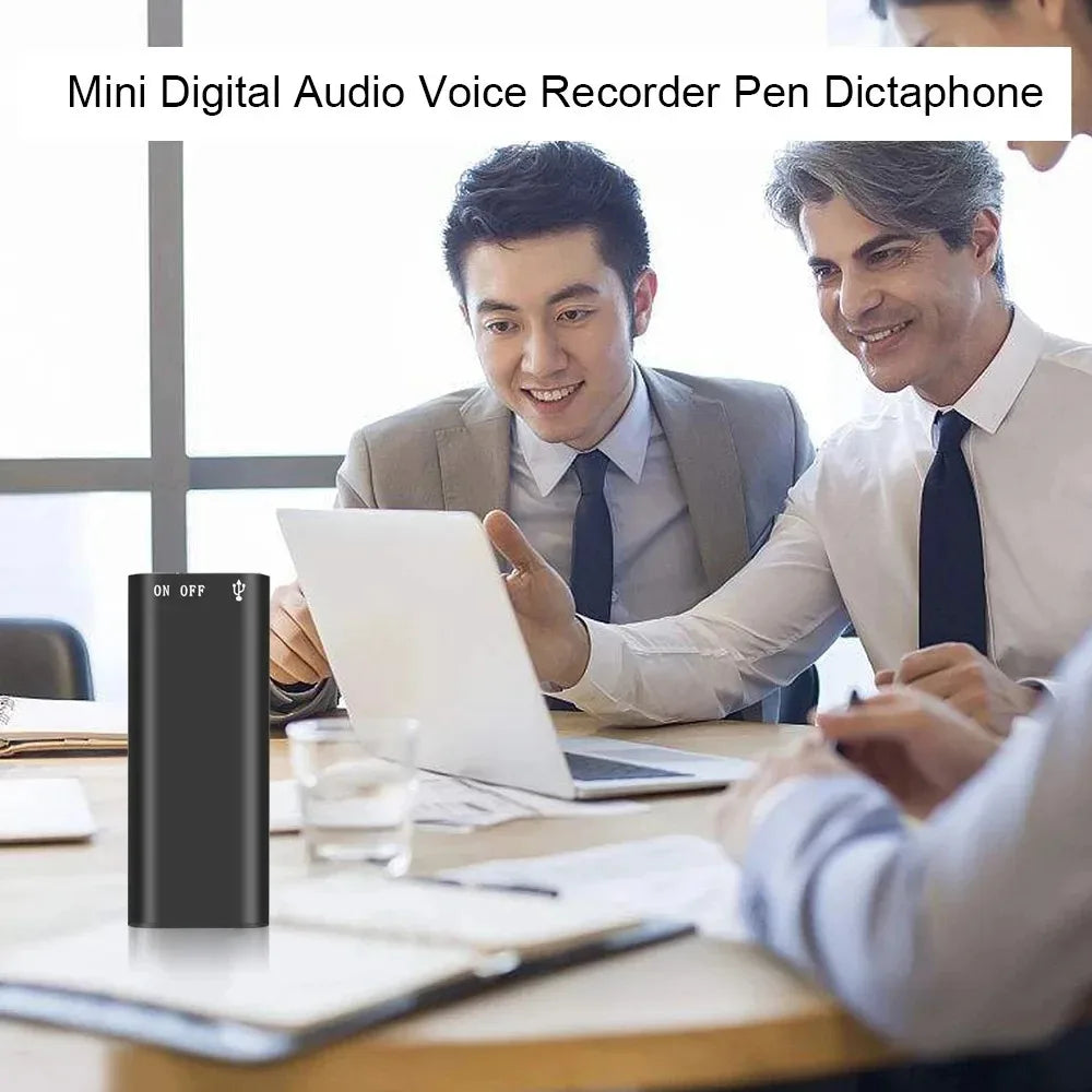Professional Mini 3-in-1 Voice Recorder – 8GB/16GB/32GB Digital Audio MP3 Player with USB Port