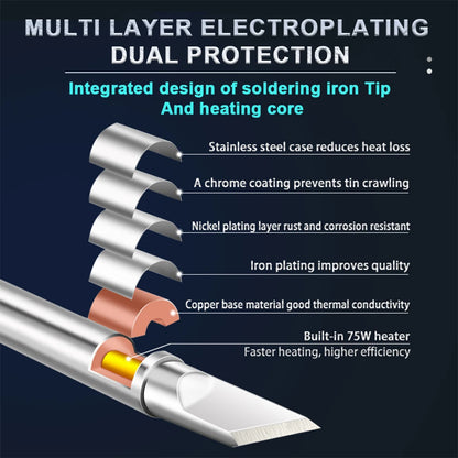 T12 Soldering Iron Tips - Universal Replacement Tips for Hakko FX951 FX-950 Welding Stations