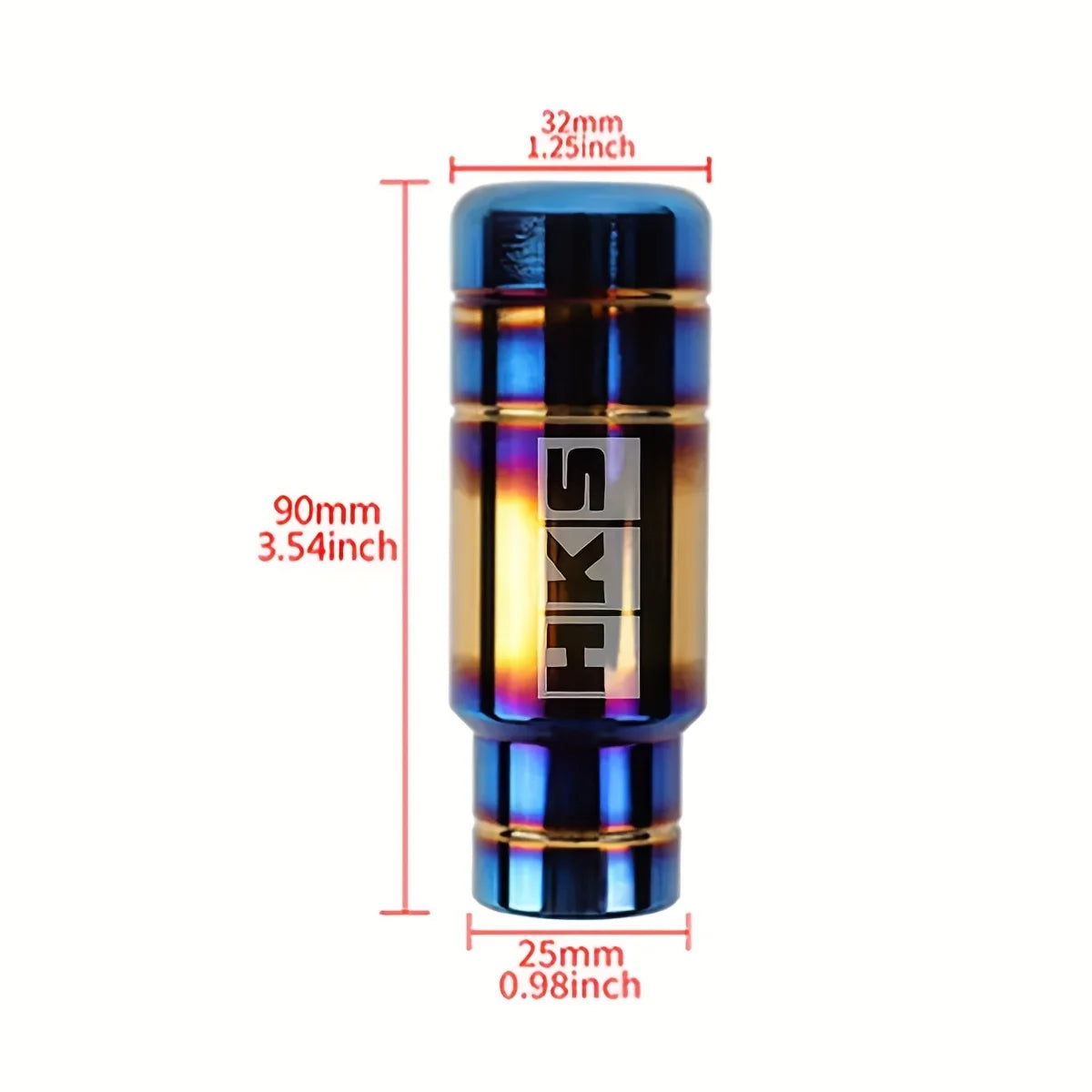 5.12-Inch Aluminum Alloy JDM-Style Shift Knob - Ergonomic Manual & Automatic Car Gear Shifter
