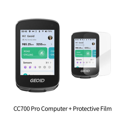 GEOID CC700/PRO Bike Computer - Wireless Color Screen Cycling Speedometer with ANT+, WiFi, IPX7 Waterproof & Odometer