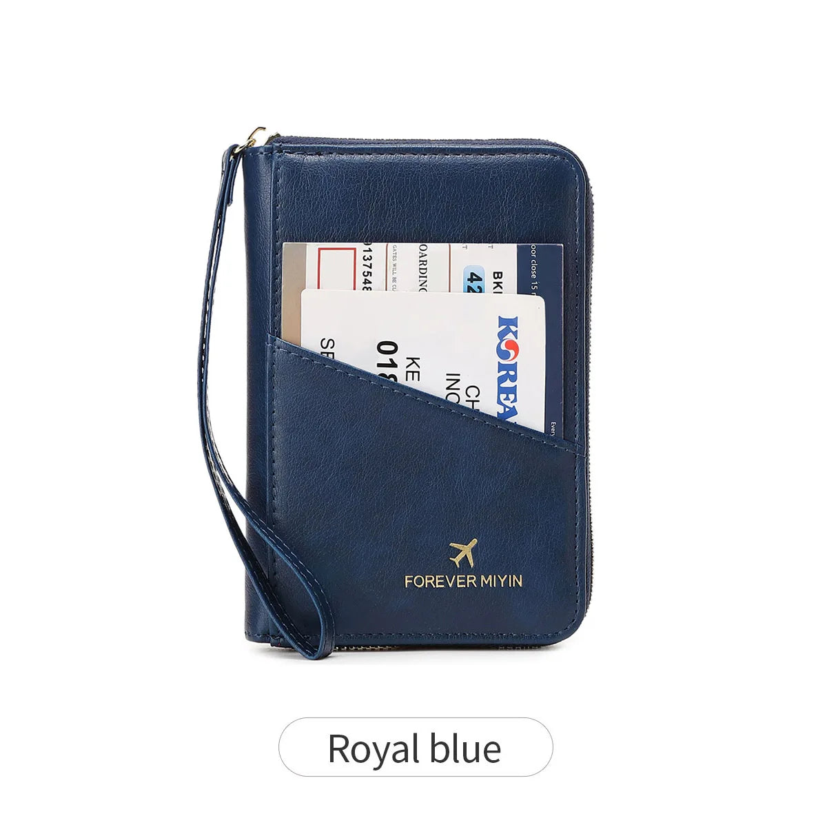 New Retro RFID PU Leather Passport Bag – Fashionable Multifunctional Passport Cover & Travel Clip for Men & Women