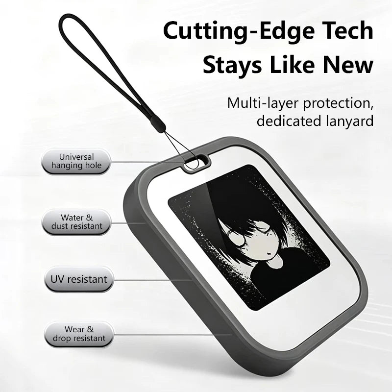 Lenovo Mini E-Ink Desktop Display - 1.54-Inch NFC Electronic Ornament and Bag Charm