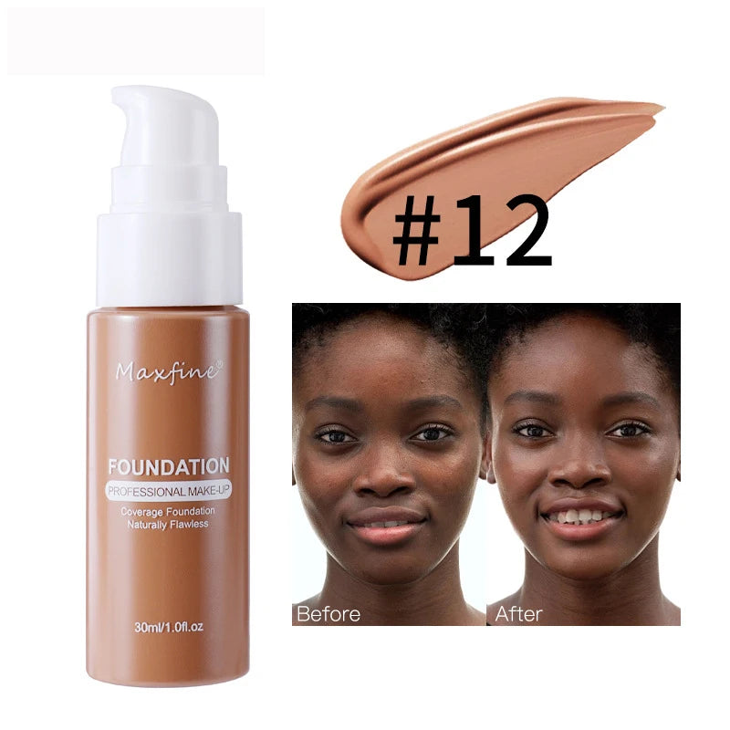 Waterproof Liquid Foundation – Sweat-Resistant Makeup with Effective Concealer Coverage