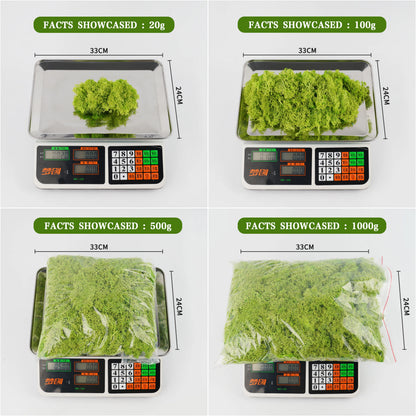 Artificial Green Plants for Eternal Life Moss DIY Crafts: Mini Landscape Fake Grass for Home, Room, and Garden Decor - Available in 20/40/100g
