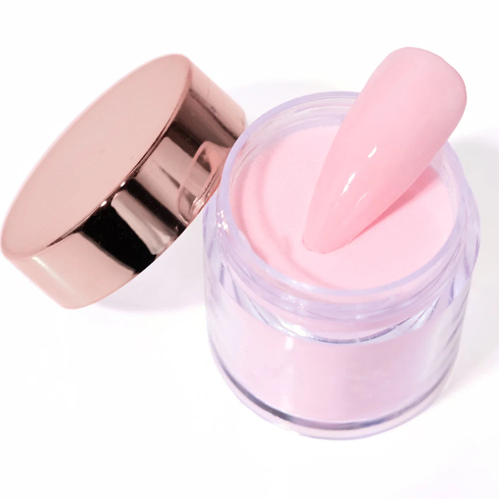 12-Color Nude Pink 3-in-1 Professional Acrylic Powder Set - 12 Jars for Dip & Acrylic Nail Extensions, Structure & Dust, 10g Each