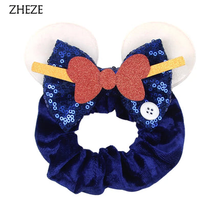 Velvet Mouse Scrunchies - Cute Elastic Ponytail Holders & Hair Accessories for Girls