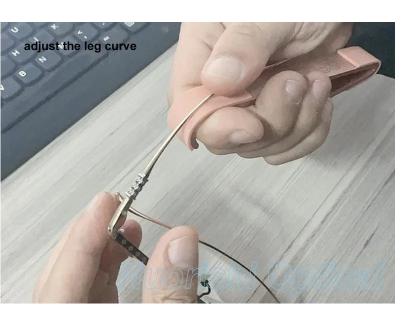 Multifunction Eyewear Frame Bending Tool | Glasses Adjusting Pliers for Rim, Temple, Bridge & Nose Pad Repair CRV