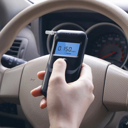 Hydsto Digital Alcohol Tester: Professional Breathalyzer with LCD Display for Accurate Drunk Driving Tests - Police Alcotester