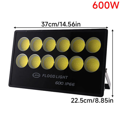 LED Flood Light - 50W-500W IP65 Waterproof Outdoor Spotlight for Garden, Street & Security Lighting