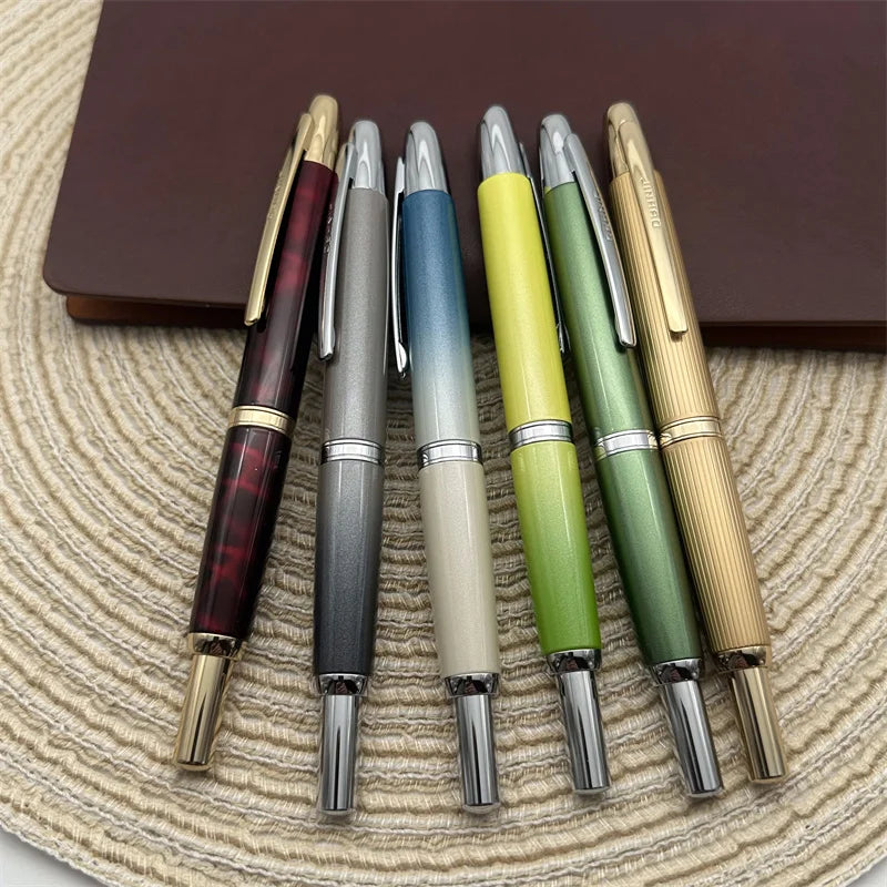 Jinhao 10 Limited Edition Gradient Fountain Pen — Retractable Press, EF/F Nib with Ink Converter, Writing Gift Pen