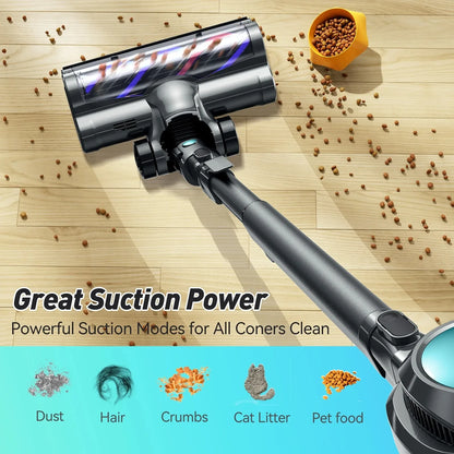 Cordless Stick Vacuum Cleaner – Lightweight, Powerful Suction for Home, Carpet, and Pet Hair
