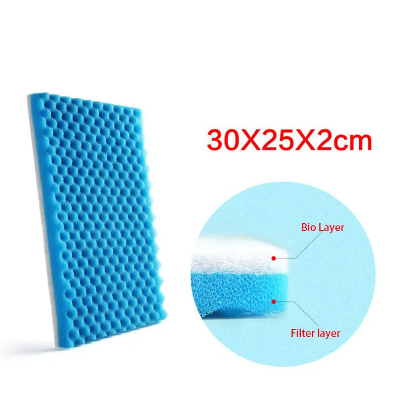 Super Thick Biochemical Aquarium Filter Cotton - Sponge Foam for Fish Tank, Bio Skimmer
