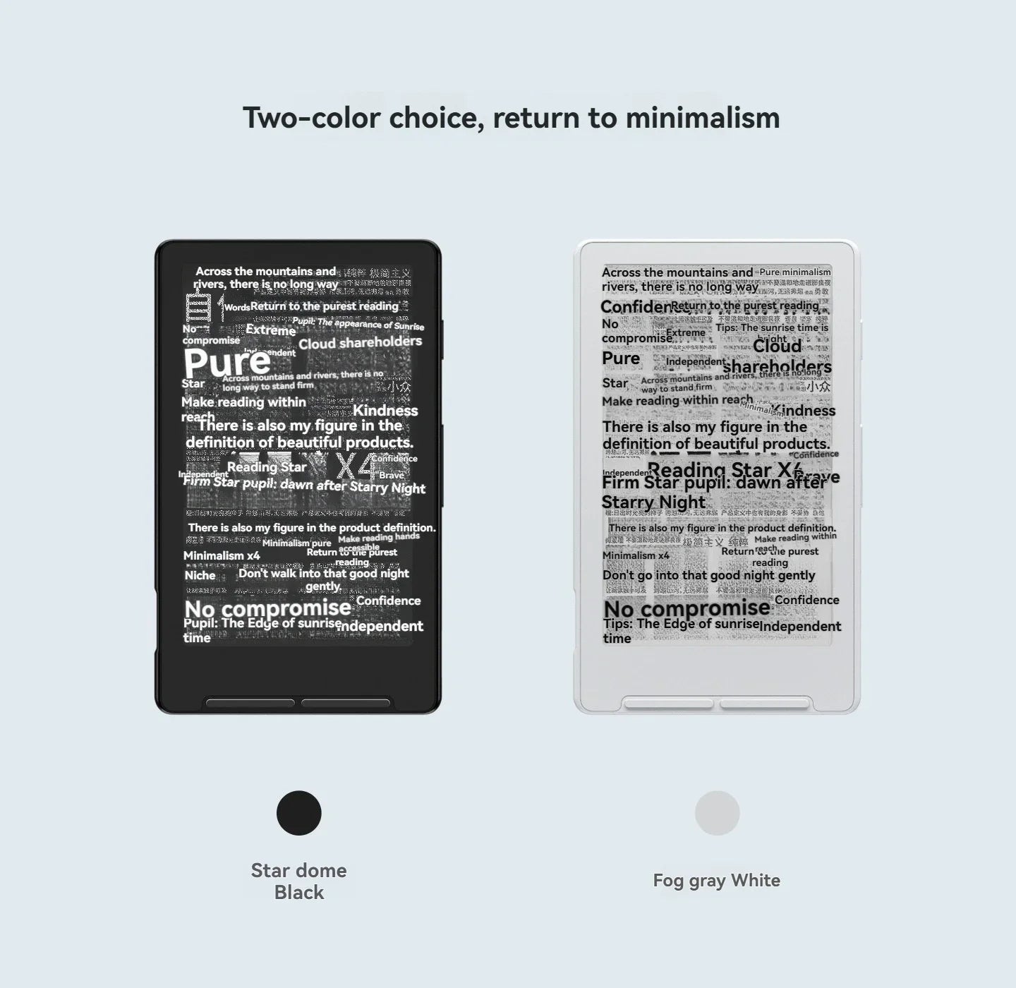 XTEINK X4 4.3" Portable E-Ink Reader — Magnetic, Lightweight, Ultra-Thin Screen, 800×480 Resolution 220PPI Set