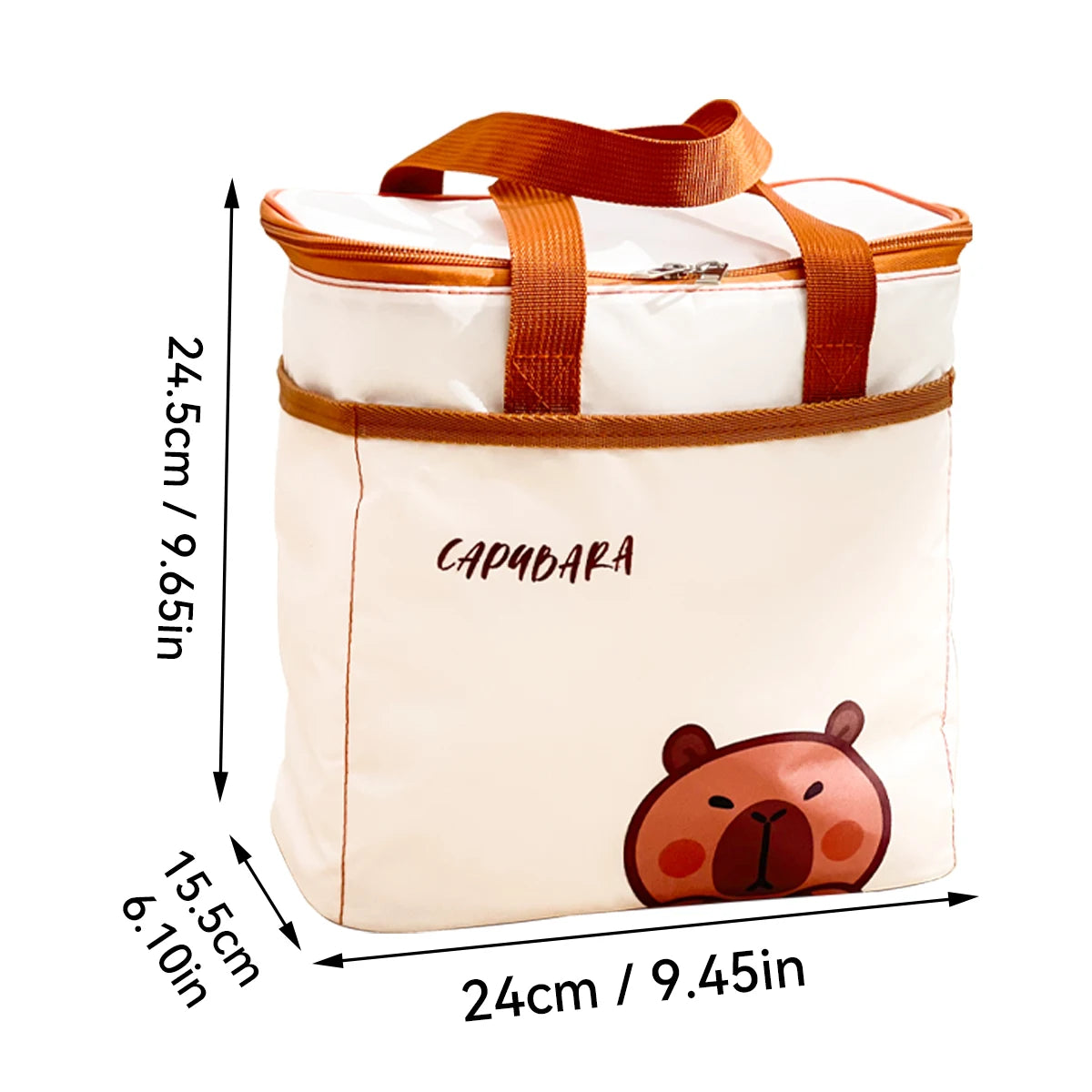 WORTHBUY Cute Thermal Lunch Bag – Large Capacity Insulated, Waterproof & Portable Picnic Cooler for Students