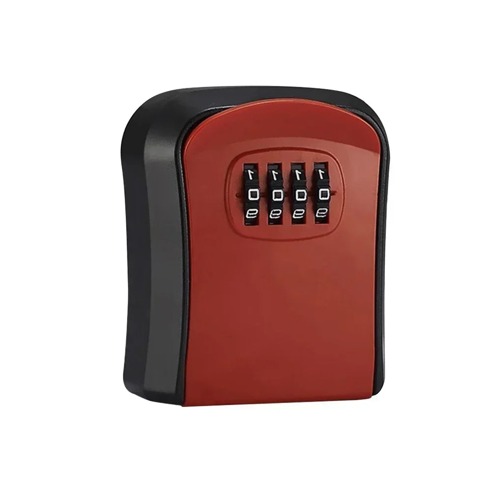 Wall Mount Key Lock Box - Outdoor Combination Lock Key Safe Storage Holder with 5 Key Capacity