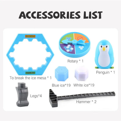 Penguin Breaking Ice Table Game – Parent-Child Interactive Puzzle Toy – Party Game for Kids, Family Fun, Birthday Gift