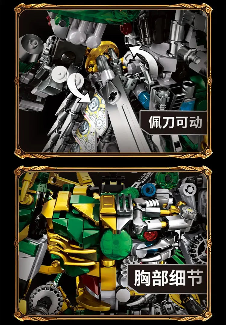 Mech WUKONG Monkey King Building Block Toy Set – ZHAOYUN Robot Hero DIY Bricks for Kids & Boys Gifts