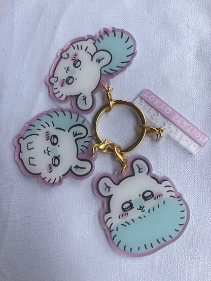 Chiikawa Hachiware USAGI Momoka Acrylic Keychain – Cute Cartoon Pendant for Bags & Gifts