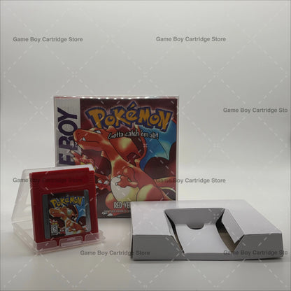 Pokemon Series GBC Game Cartridge in Box USA Version – Red, Blue, Yellow, Green, Gold, Silver, Crystal
