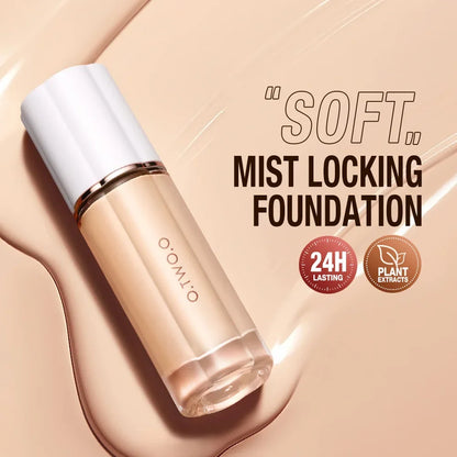 O.TWO.O Liquid Foundation Cream – 30ml High Coverage Waterproof Makeup Base with SPF30 Concealer