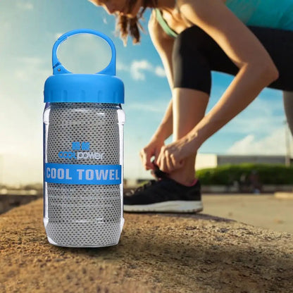 Instant Cooling Sports Towel – Quick-Dry Sweat-Absorbent Gym, Yoga & Workout Fitness Towel