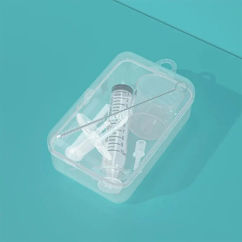 Baby Medicine Dispenser Kit - 10ml Oral Syringe and Liquid Dropper Feeder for Infants and Toddlers