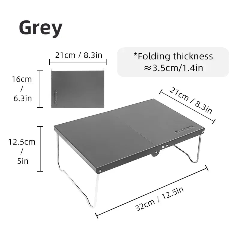 Portable Foldable Camping Table – Ultralight MDF Mini Coffee Table for Outdoor Hiking & Picnic Use