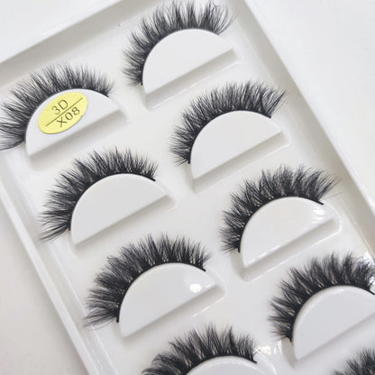 38 Styles 5 Pairs 3D Mink False Eyelashes – Natural Fake Lashes Makeup Beauty Tools