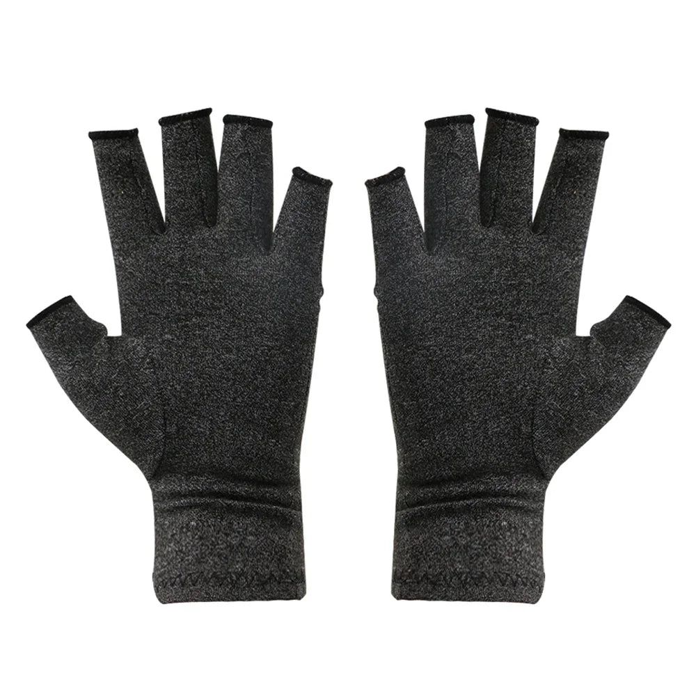 Compression Arthritis Gloves – Wrist Support Therapy, Joint Pain Relief, Half-Finger Gloves for Cycling & Daily Use