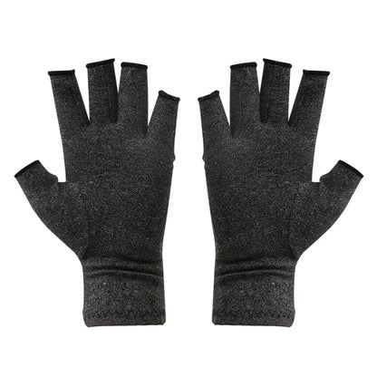 Compression Arthritis Gloves – Wrist Support Therapy, Joint Pain Relief, Half-Finger Gloves for Cycling & Daily Use
